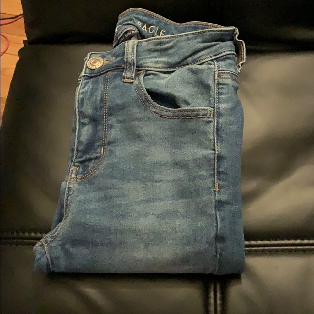 Medium wash jegging